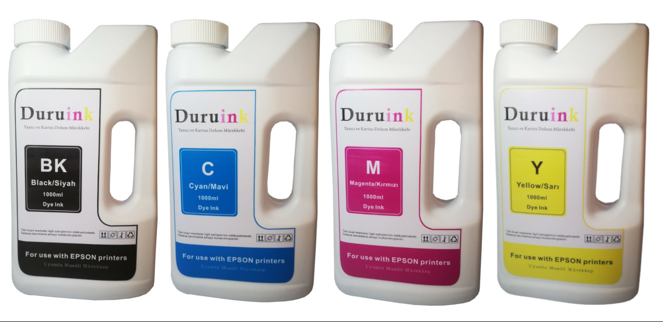 DURUINK EPSON  Stylus DX400 UYUMLU  MÜREKKEP SETİ  4 RENK  4x1000ml