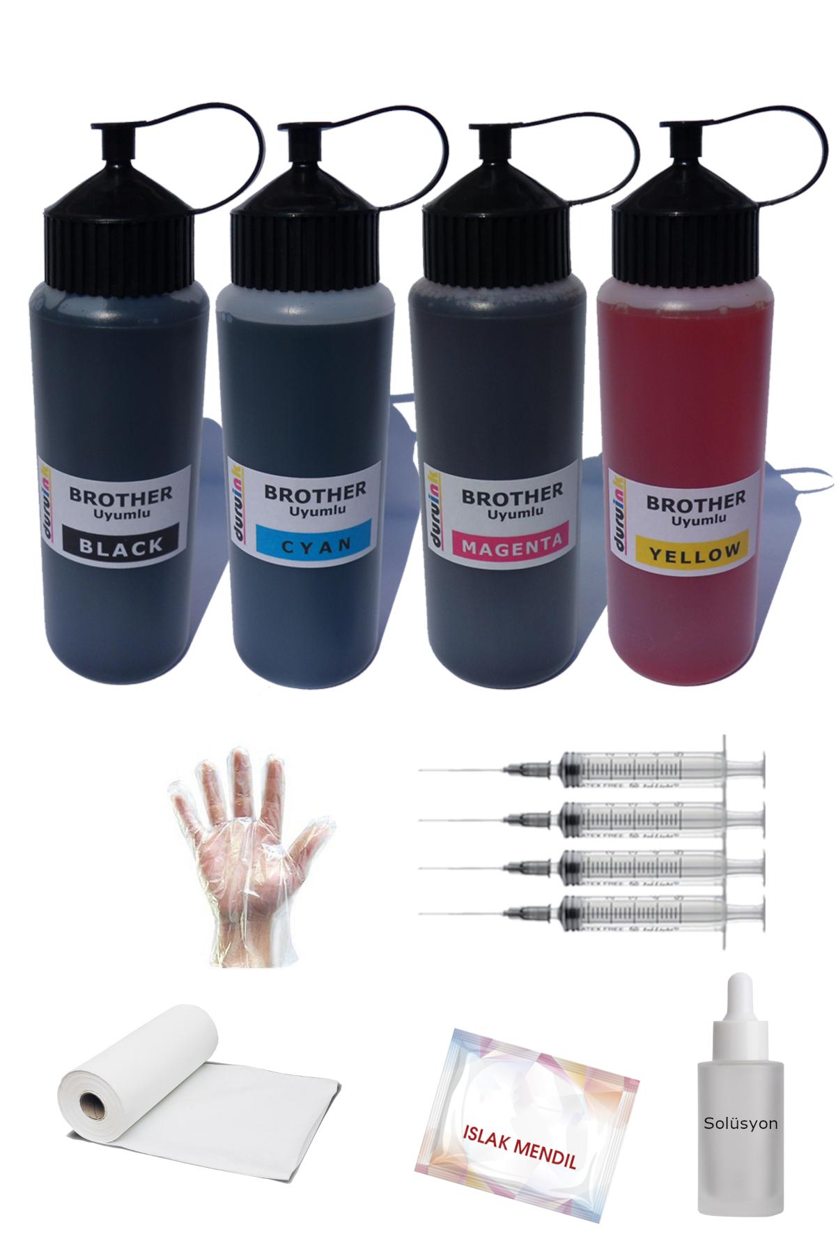 Duruink Brother MFC DCP-T300 Uyumlu 4x500ml Mürekkep Dolum Seti