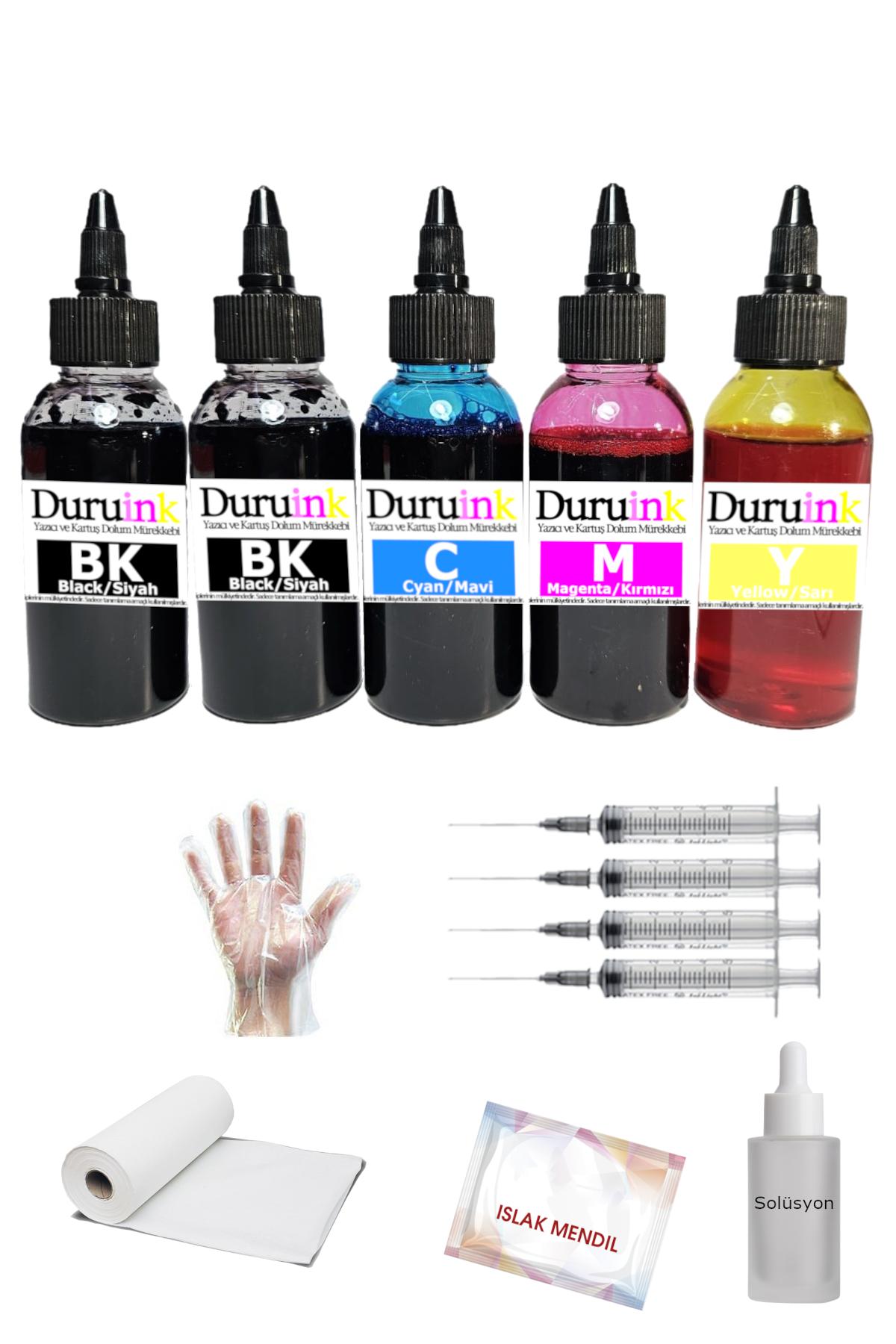 Duruink Brother DCP-T720DW Uyumlu 5x100ml Mürekkep Dolum Seti