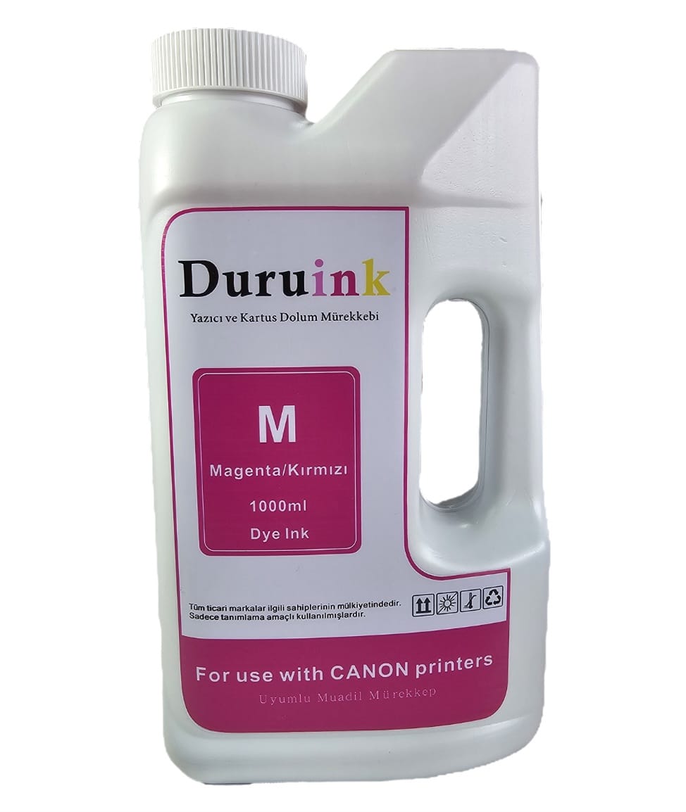 DURUINK CANON YAZICILAR İÇİN UYUMLU KIRMIZI/MAGENTA MÜREKKEP 1 LTX20 AD. 1 KOLİ