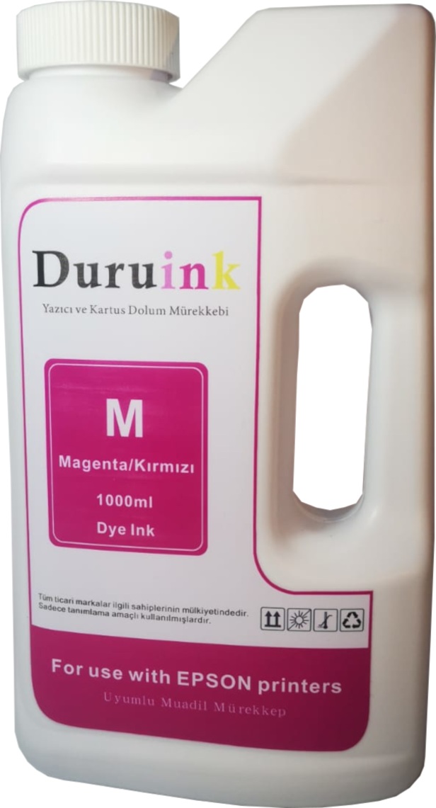 DURUINK EPSON L SERİSİ YAZICILAR İÇİN UYUMLU KIRMIZI/MAGENTA MÜREKKEP 1 LTX20 AD.  1 KOLİ