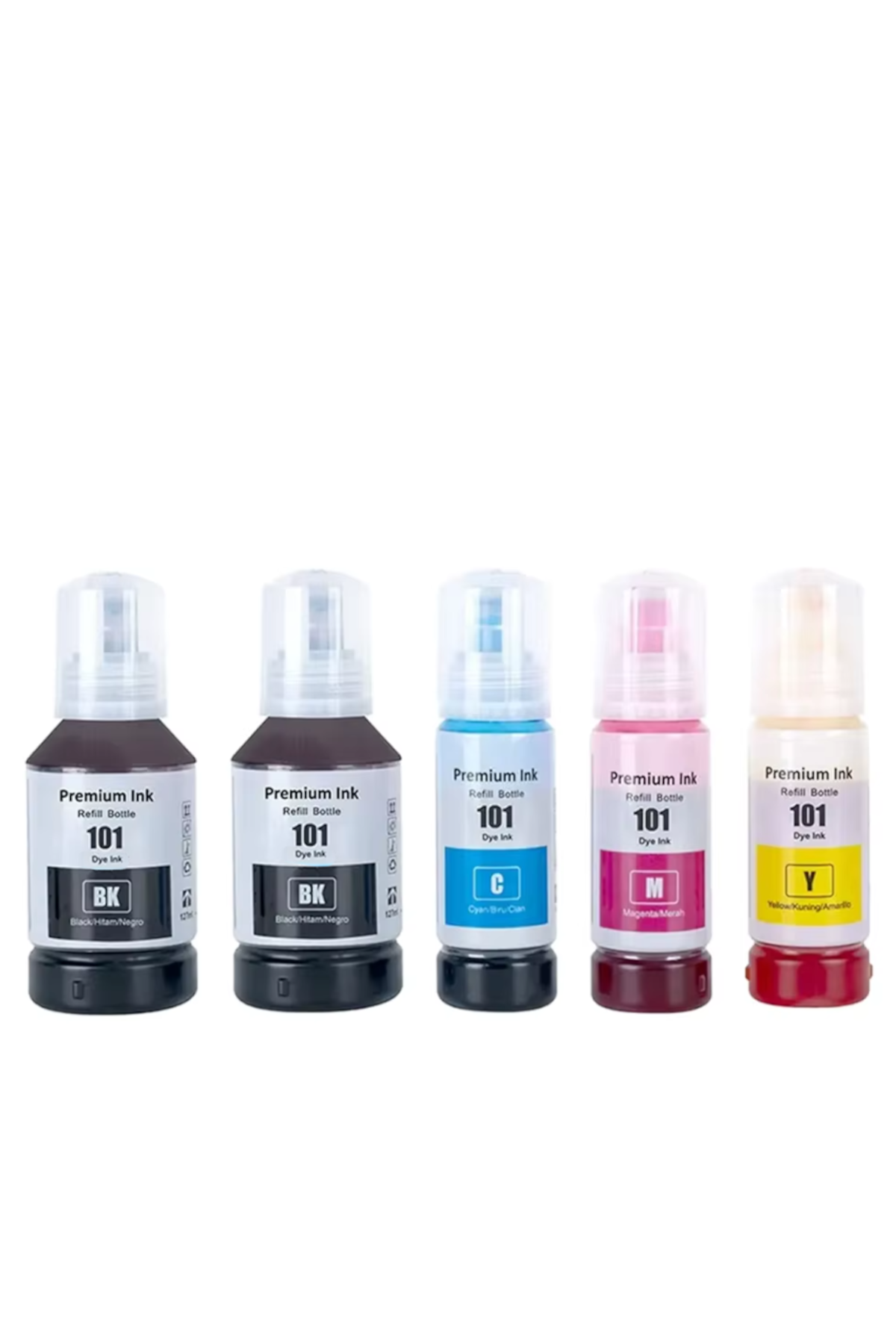 EPSON ECOTANK L11050 101 103 UYUMLU MÜREKKEP SETİ 2X127ML SİYAH+3X70ML RENKLİ