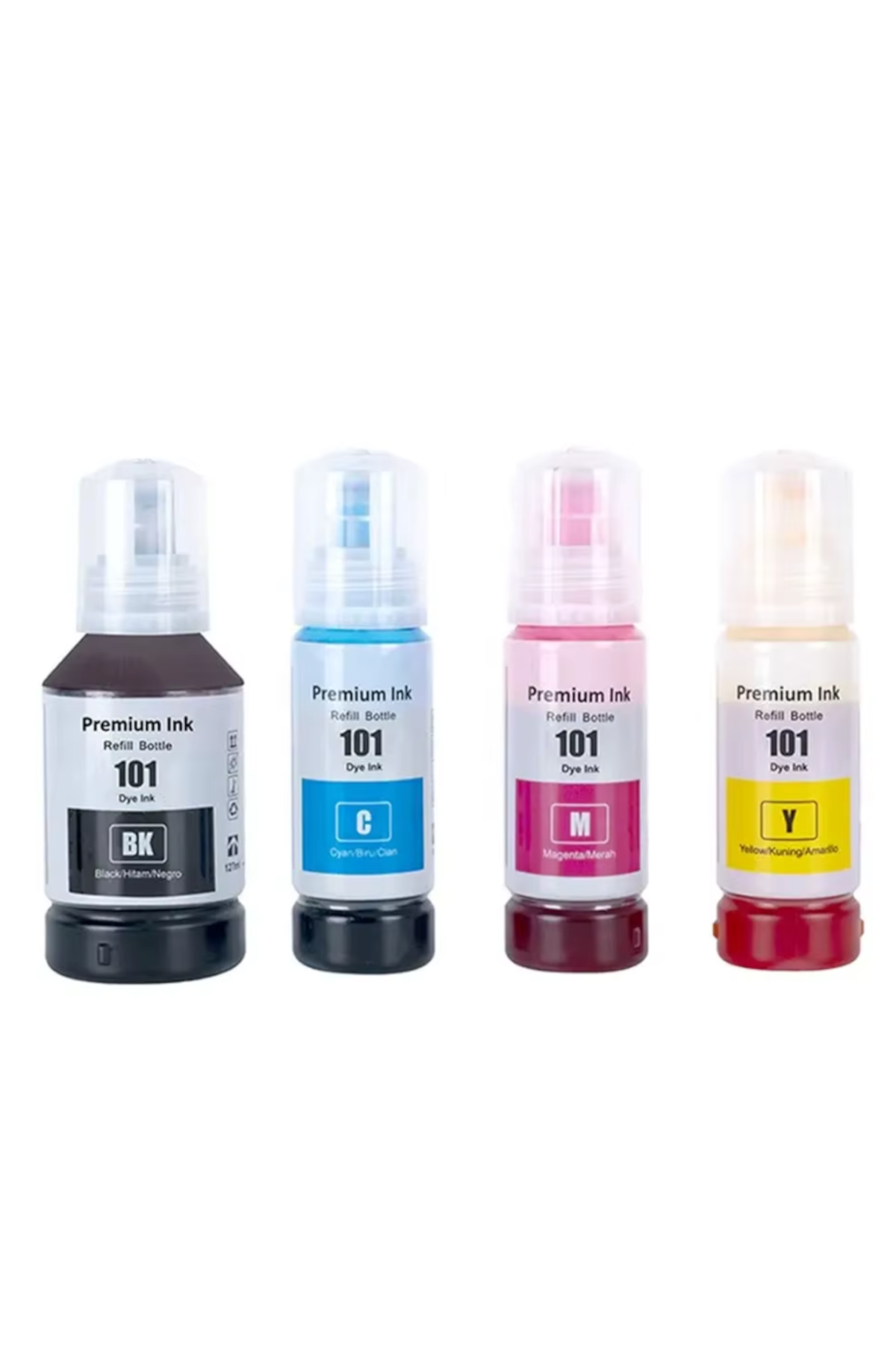 EPSON ECOTANK L11050 101 103 UYUMLU MÜREKKEP SETİ 127ML SİYAH+3X70ML RENKLİ + 1000ML SİYAH