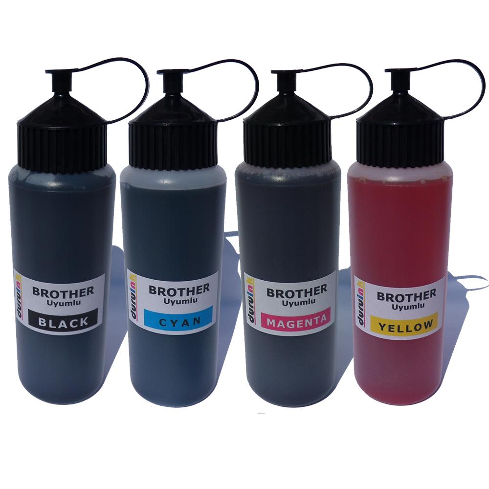 Duruink Brother MFC DCP-T300 Uyumlu 4x500ml Mürekkep Dolum Seti