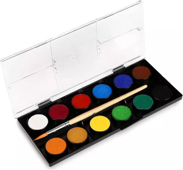 Faber Castell Büyük Boy Sulu Boya 12 Renk – Canlı ve Kolay Karışan Renkler