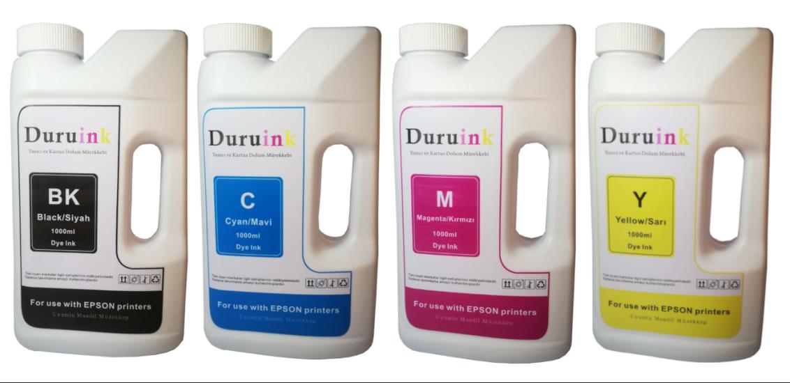 DURUINK EPSON  EcoTank L3286 101 103 MÜREKKEP SETİ  4 RENK  4x1000ml