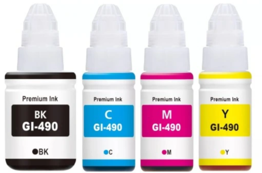 Duruink Canon Pixma G4411 GI-490 MÜREKKEP SETİ 135ml Siyah + 3x70ml Renkli