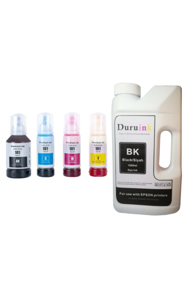 EPSON ECOTANK ET2804 MÜREKKEP 127ML SİYAH+3X70ML RENKLİ + 1000ML SİYAH