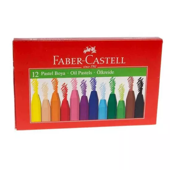 Faber Castell Pastel Boya 12 Renk – Yumuşak Dokulu Canlı Boyalar
