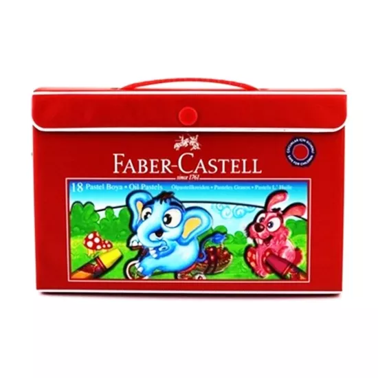 Faber Castell Pastel Boya Çantalı 18 Renk – Pratik Taşıma, Canlı ve Yumuşak Renkler