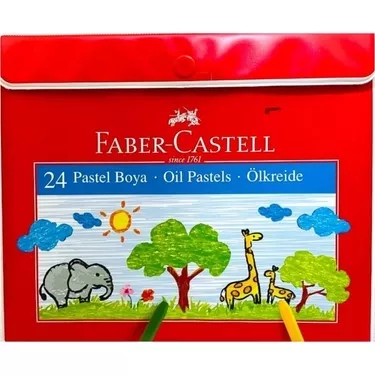 Faber Castell Pastel Boya Çantalı 24 Renk – Taşıması Kolay, Canlı ve Zengin Renkler