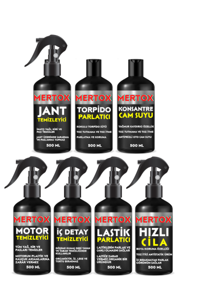 MERTOX 14 Parça Muhteşem Araç Temizlik Bakım Seti Oto Araba Yıkama Kovalı Set