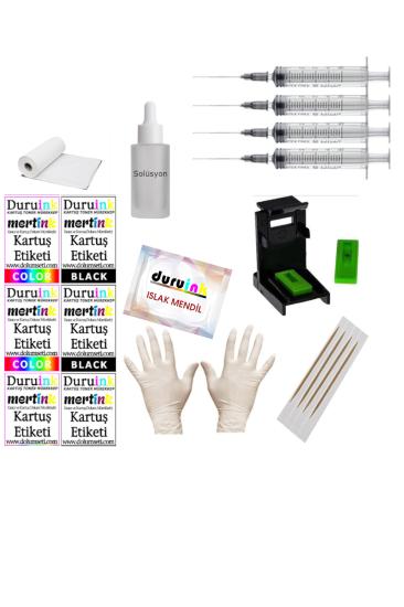 DURUINK CANON TS3750i PG-575 CL-576  KARTUŞ DOLUM SETİ 500ML SİYAH+3x100ML RENKLİ MÜREKKEP Tasarruflu Kartuş Dolum Seti