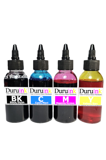 DURUINK CANON TS3750i PG-575 CL-576  KARTUŞ DOLUM SETİ 4X100ML 4 RENKLİ MÜREKKEP Tasarruflu Kartuş Dolum Seti