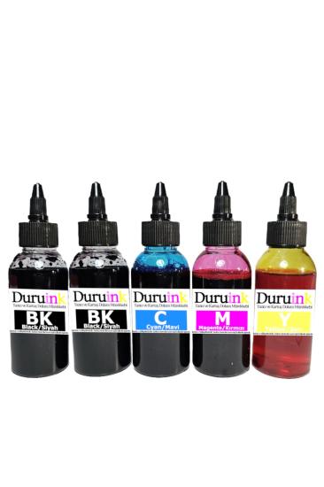 Duruink Canon Pixma G3400 GI-490 MÜREKKEP SETİ 5x100ml (EKSTRA SİYAH)