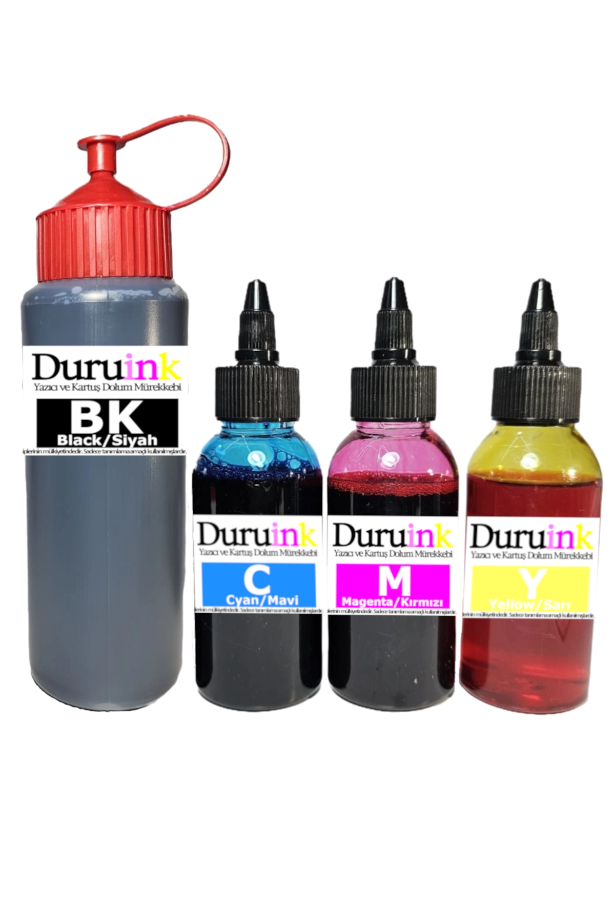 DURUINK HP 4220 (305) KARTUŞ DOLUM SETİ  500ML SİYAH+3x100ML RENKLİ MÜREKKEP